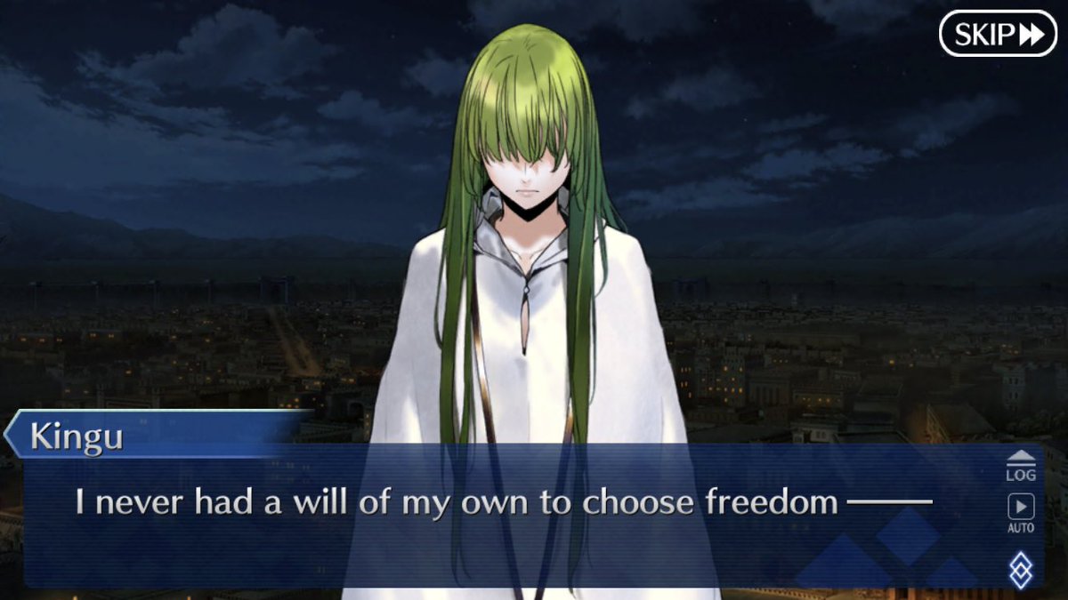 One can tell he is still mourning the death of Enkidu though he try’s to hide it as much as possible not wanting to appear weak when his people are struggling. Gilgamesh however does say to Enkidu’s doppelgänger Kingu words he likely want to say to his friend in life.