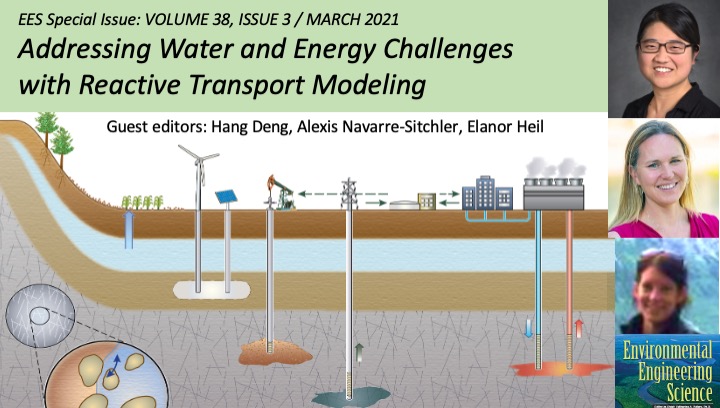 Water resources, energy storage, valorizing critical materials, greenhouse gas mitigation ... advancements in reactive transport models. <a href="/EnvEngSciJrnl/">Environmental Engineering Science</a>  Special issue 38(3):MARCH 2021 <a href="/AEESProfs/">AEESP</a> <a href="/HangDeng2/">Hang Deng</a> <a href="/123catherinep/">Dr. Catherine Peters</a> @KrzmarzickMJ 
liebertpub.com/doi/full/10.10…