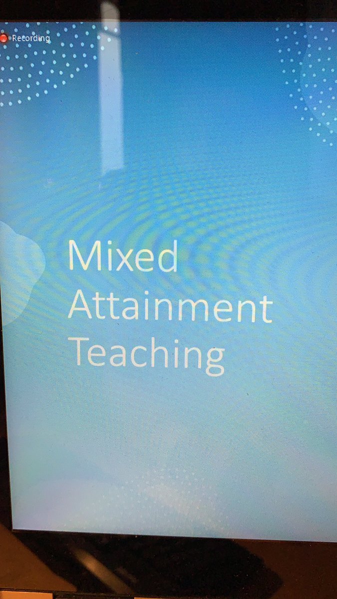 Next speaker: <a href="/HuntJoely/">Joely Hunt</a> speaking on Mixed Attainment Teaching!
Should be an interesting one! #mathspioneers