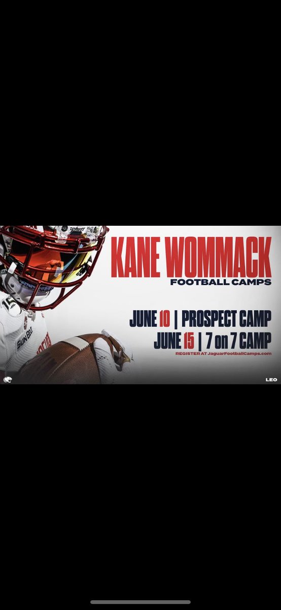Thankful for the invite to South Alabama camp <a href="/CoachWilk04/">Landius Wilkerson</a> <a href="/JagsFB_Recruits/">South Alabama Football Recruiting 🏈</a>