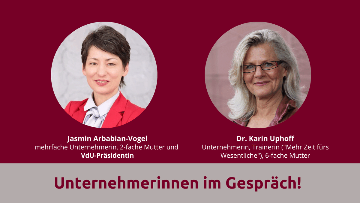 Unternehmerinnen im Gespräch! Mit Jasmin Arbabian-Vogel, mehrfache Unternehmerin, VdU-Präsidentin  youtu.be/ELE2-sbkBq8 via <a href="/YouTube/">YouTube</a>