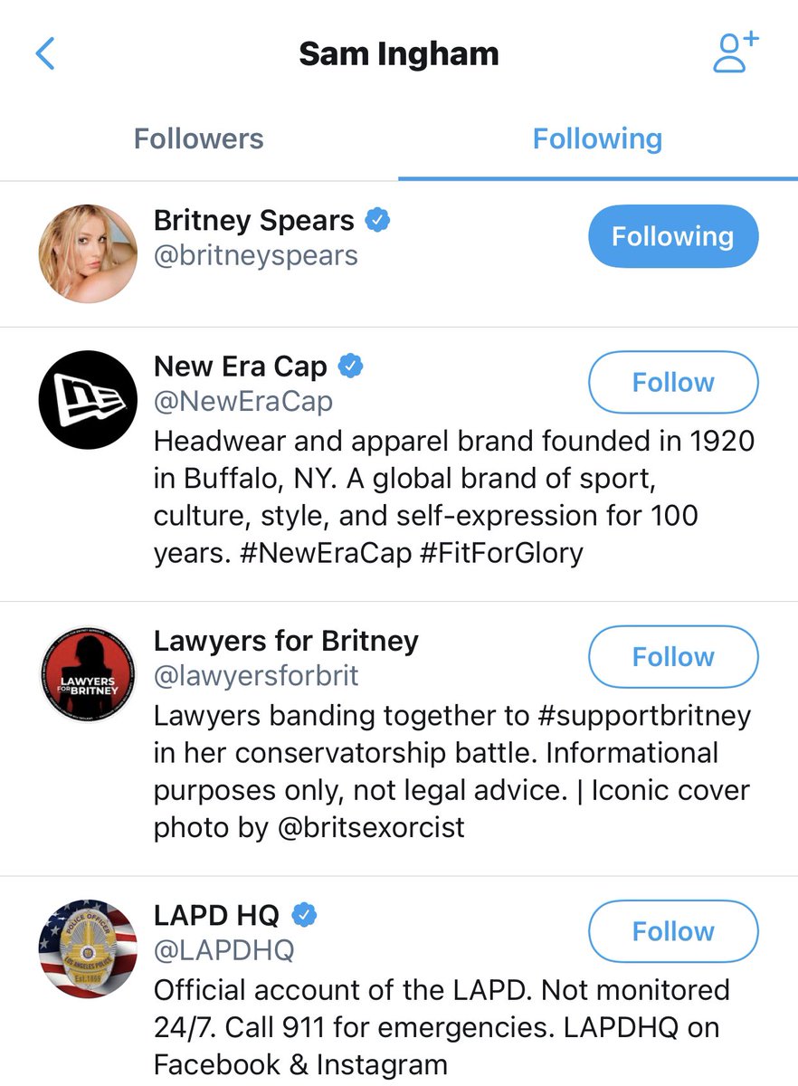 I just found Sam Ingham’s twitter  @OjaiSammy and look for yourself who is he following, yep you guessed it’s  @lawyersforbrit and yes it’s a legit, receipts in the following tweet