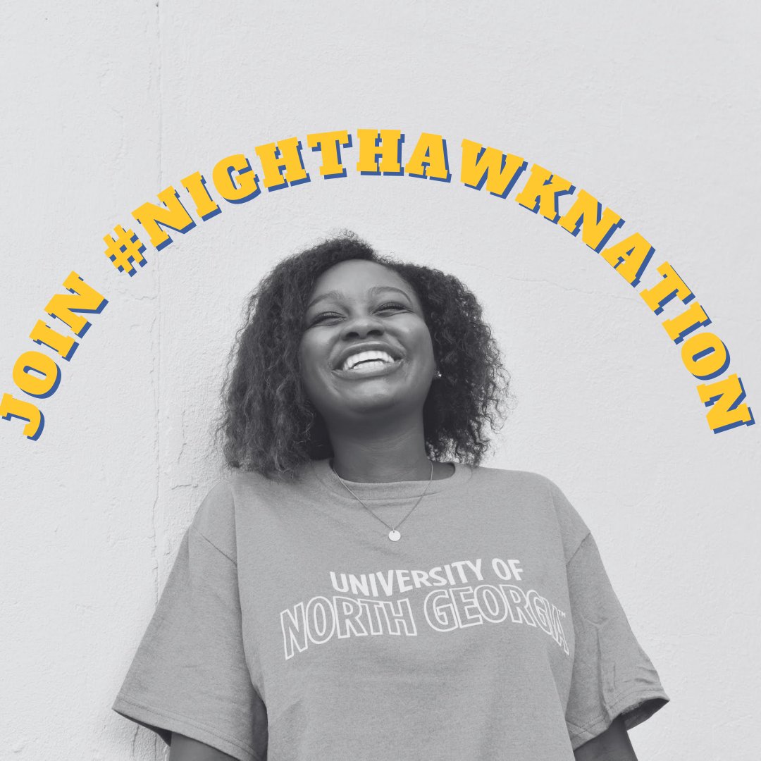 UNG_admissions's tweet photo. We want you to join #NighthawkNation! Apply to one of our 5 campuses by starting your application at https://t.co/ZjQstqAGiL #NewNighthawk #UNGleads https://t.co/OamDXolt8v