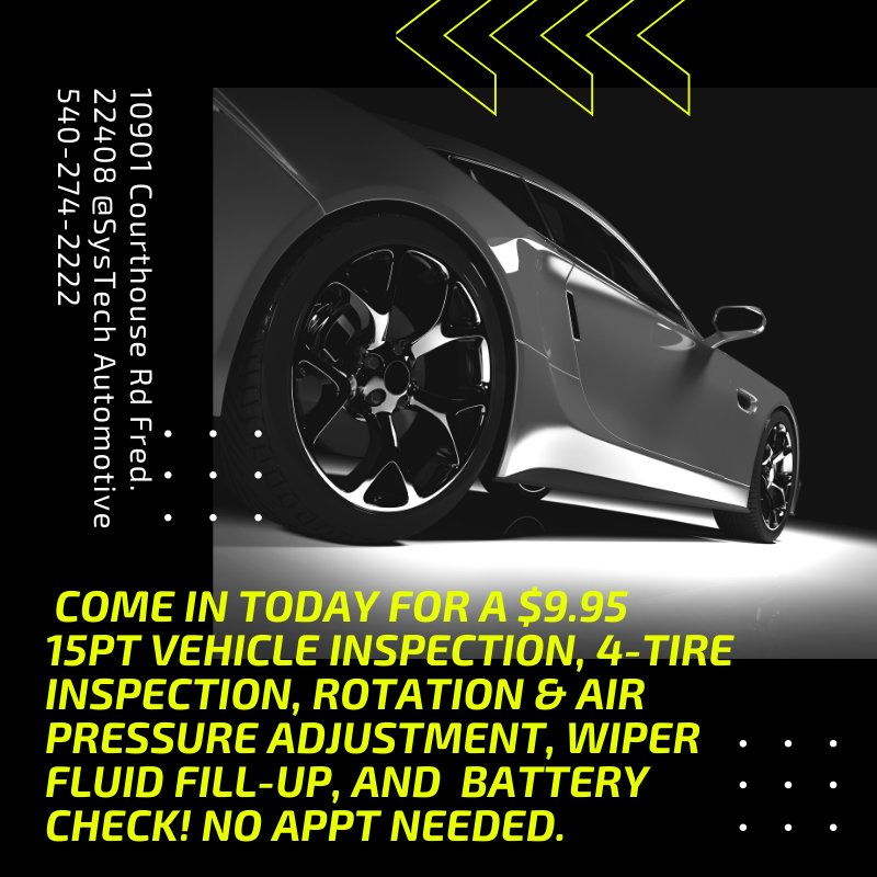 SysTechAutomot1's tweet image. Come in Today For this Great Special!