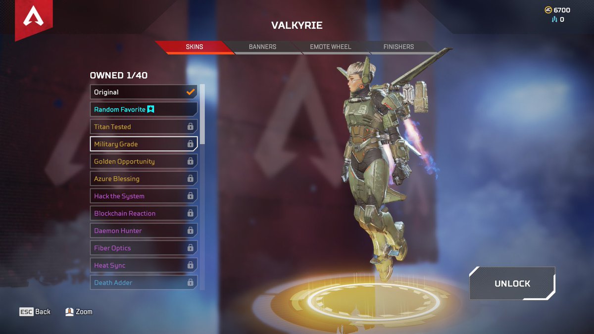 シーズン9で追加されるヴァルキリーのレジェンドスキン Apexlegends エーペックスレジェンズ