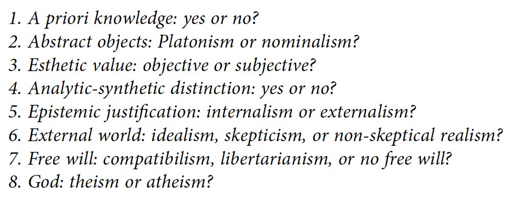 But there was a problem… The items in PhilPapers Survey are basically just labels for very complex, technical philosophical views. They would need to be “translated” into language that non-philosophers could understand. Some are obvious but most are not: