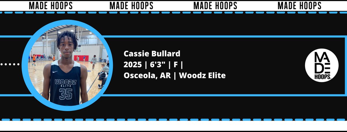 Another big producer from S2 was athletic 6'3" forward Cassie Bullard for Woodz Elite. He had one of the better motors in the 8th grade division and was always in the mix as a rebounder for his team. A solid finisher around the rim with nice upside.