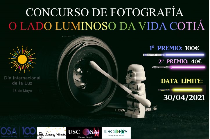 ⚠️Mañán é o último día para enviar as túas fotos de Fenómenos Ópticos💡!

Bule a sae a buscar o Lado Luminoso da Vida Cotiá 🏃🏻‍♀️📸!! 

Correo para as fotos: usc.osa.sc@gmail.com