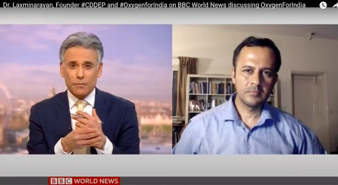 "People are dying for lack of oxygen. A lot of supplies are reaching the country but not the people. We are focussed on this last mile delivery" - Dr. Ramanan Laxminarayan, Founder, <a href="/CDDEP/">CDDEP</a> and #OxygenForIndia 

youtu.be/My29oFbAmAg

#COVIDTsunami #SecondWave #helpindiabreathe