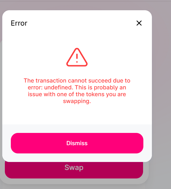 DaleyCutler84's tweet photo. @InuKishu I have tried to purchase on UNISWAP like 15x. Whats going on? https://t.co/uRzg8VaPkf