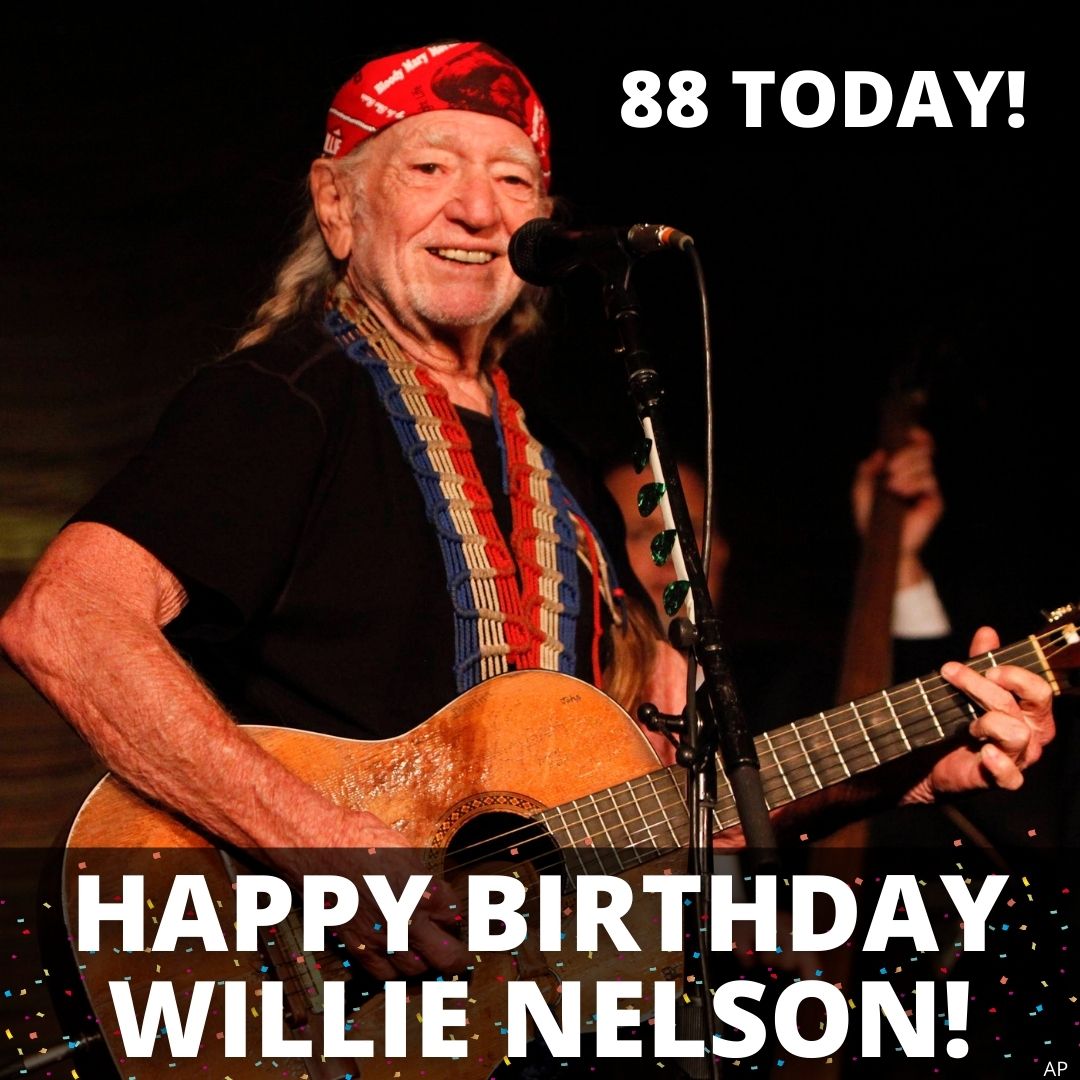 Happy birthday to this absolute legend. Willie Nelson turns 88 today! 