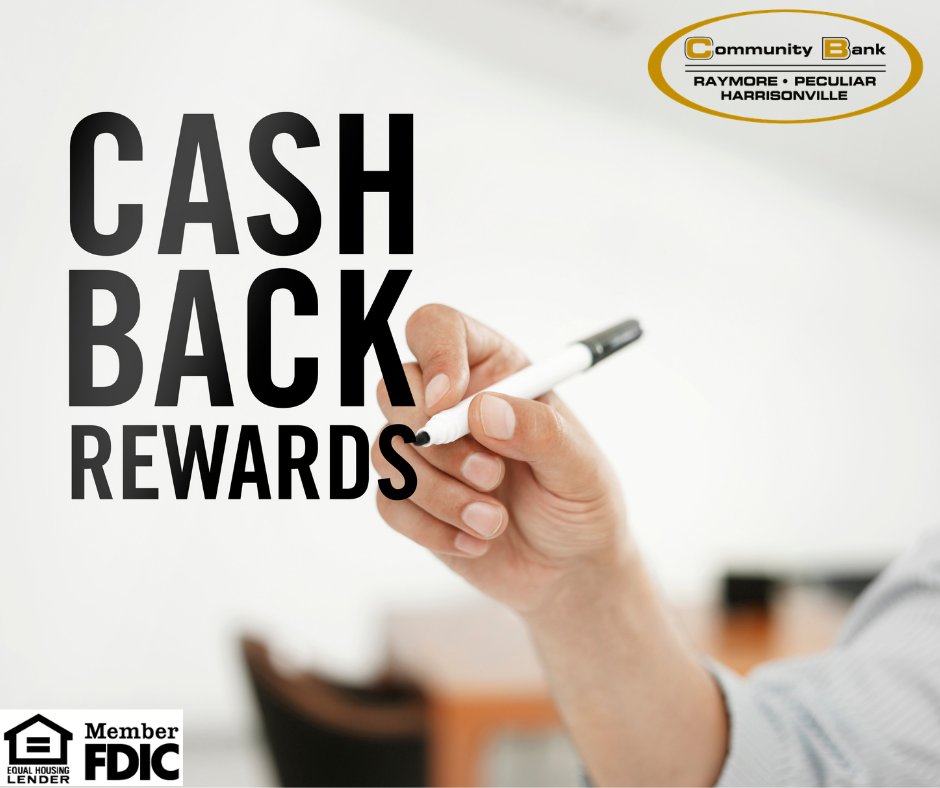 CommBankRaymore's tweet image. Are you earning FREE money? With our Kasasa Cash Back checking accounts you earn 5% cash back on your daily debit card purchases! All you need to open the account is a $25 minimum deposit!

Get started today! 👉 bit.ly/2ZJakBN