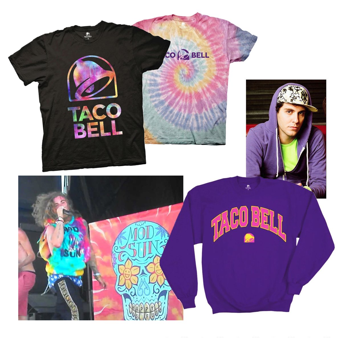 Thought you could escape  @tacobell? NahBetween  @FeedTheBeat and a merch line that RADIATES neon emo energy, Taco Bell is pretty out in the open about their emo phase and let's be honest...  #ItWasntAPhase