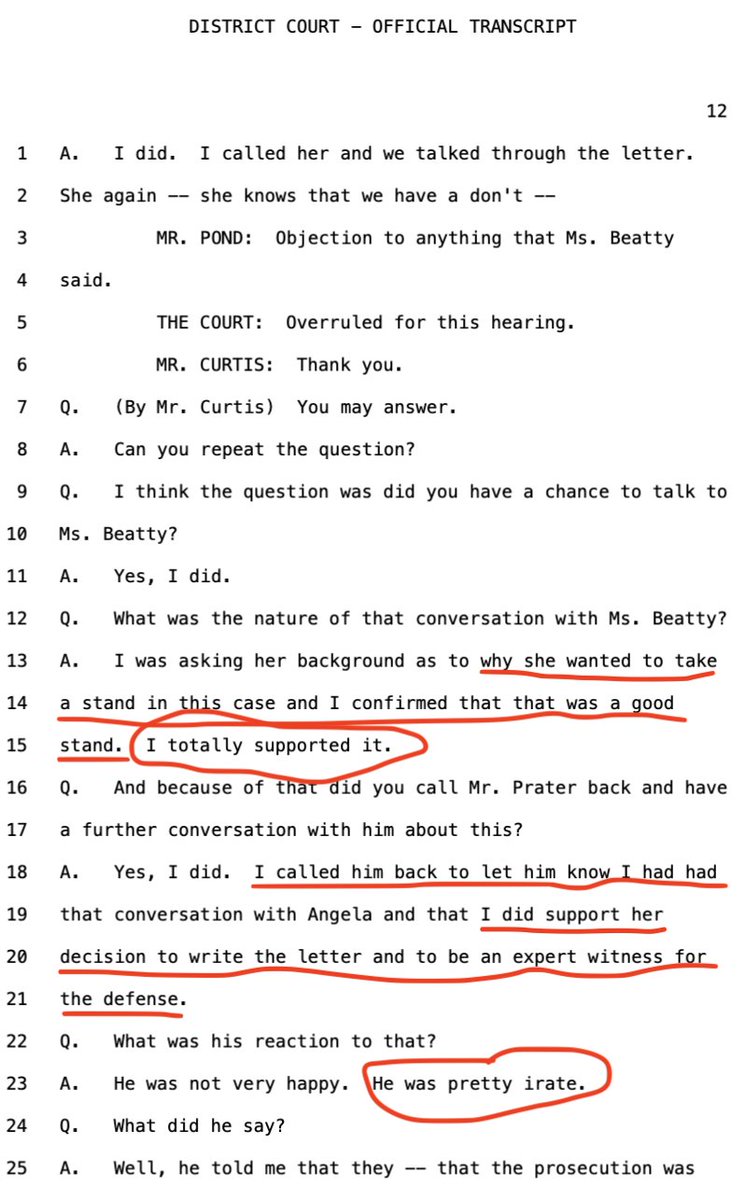 But... Prater is trying to stop that, so he tried to intimidate Ms. Beatty's boss, Janet Peery--the CEO of the YWCA. And under Oklahoma Law--THAT'S A FELONY!! Witness intimidation. Ms. Peery testified on April 5 about Prater's abusive and criminal behavior--IT'S UNDENIABLE!