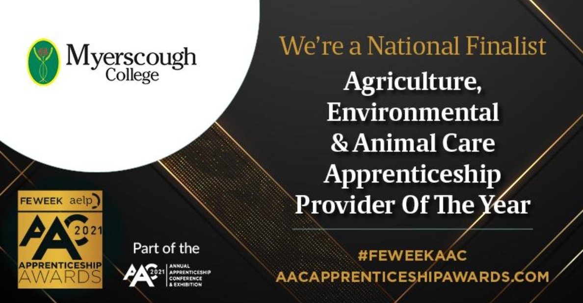 Amazing news 😎 Well done especially to <a href="/McPmcgrail/">Paul McGrail</a> <a href="/tracylandon/">Tracy Landon</a> and the rest of the <a href="/My_Apprentice/">Myerscough College</a> Team 🎉
#myerscough #apprenticeships #aacawards