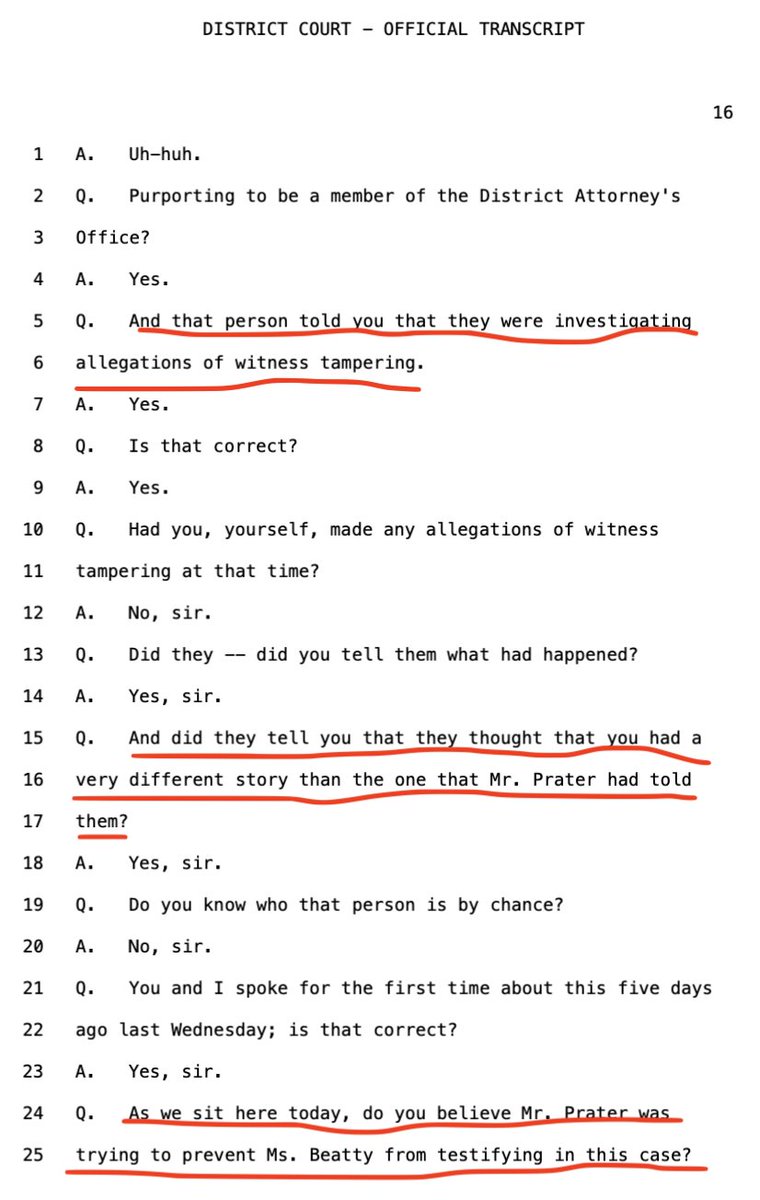 And to cap it off, it appears Prater had someone IN HIS OWN OFFICE start an "investigation" into... HIS OWN CONDUCT!! The hallmark of a cover up smdh.