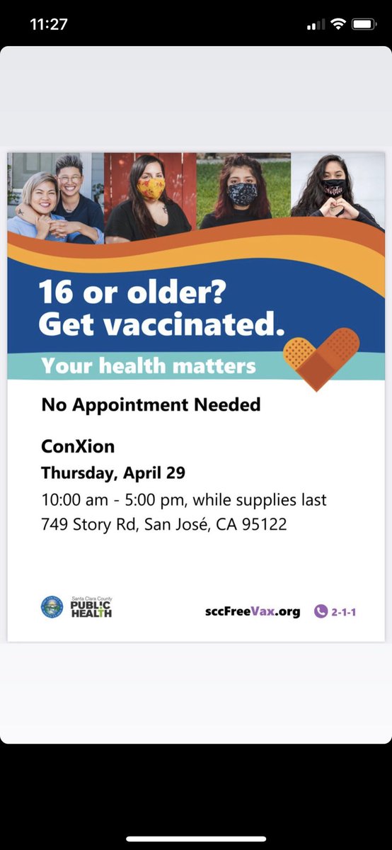 sccimmi's tweet photo. Eastside SJ, get your vaccine today!! Drop in clinics at a Overfelt HS @wco_news, CTC @ConxionC, and Tafatolu Church! Tell your friends and family, too! #WeGotUs #EastsideStrong #SCCFreeVax https://t.co/wp8DAKq01h