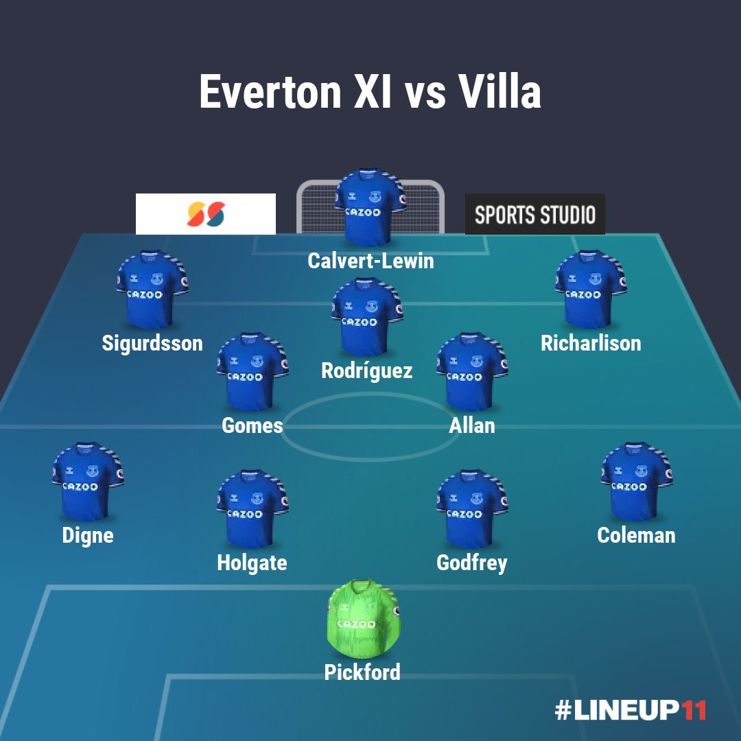 Everton Gameweek PreviewSuspended/Injured Keane - Being assessedGbamin - Ruled outDoucoure - Ruled outNotes  Written prior to press conference #EFC  #EVEAVL Predicted lineup below.Written by  @Prem_Tipster