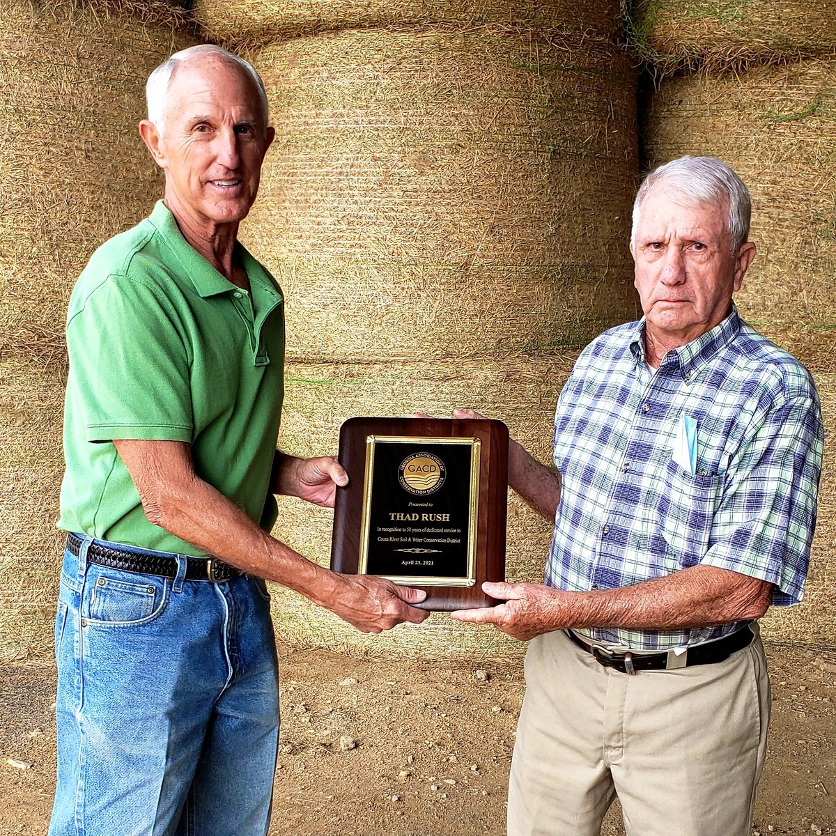 Thad Rush of Floyd County was honored for his 50 years of service as a District Supervisor for the Coosa River Soil &amp; Water Conservation District. Thad believes in the importance of soil &amp; water conservation on his farm.
gacd.us/news #GACDConserves