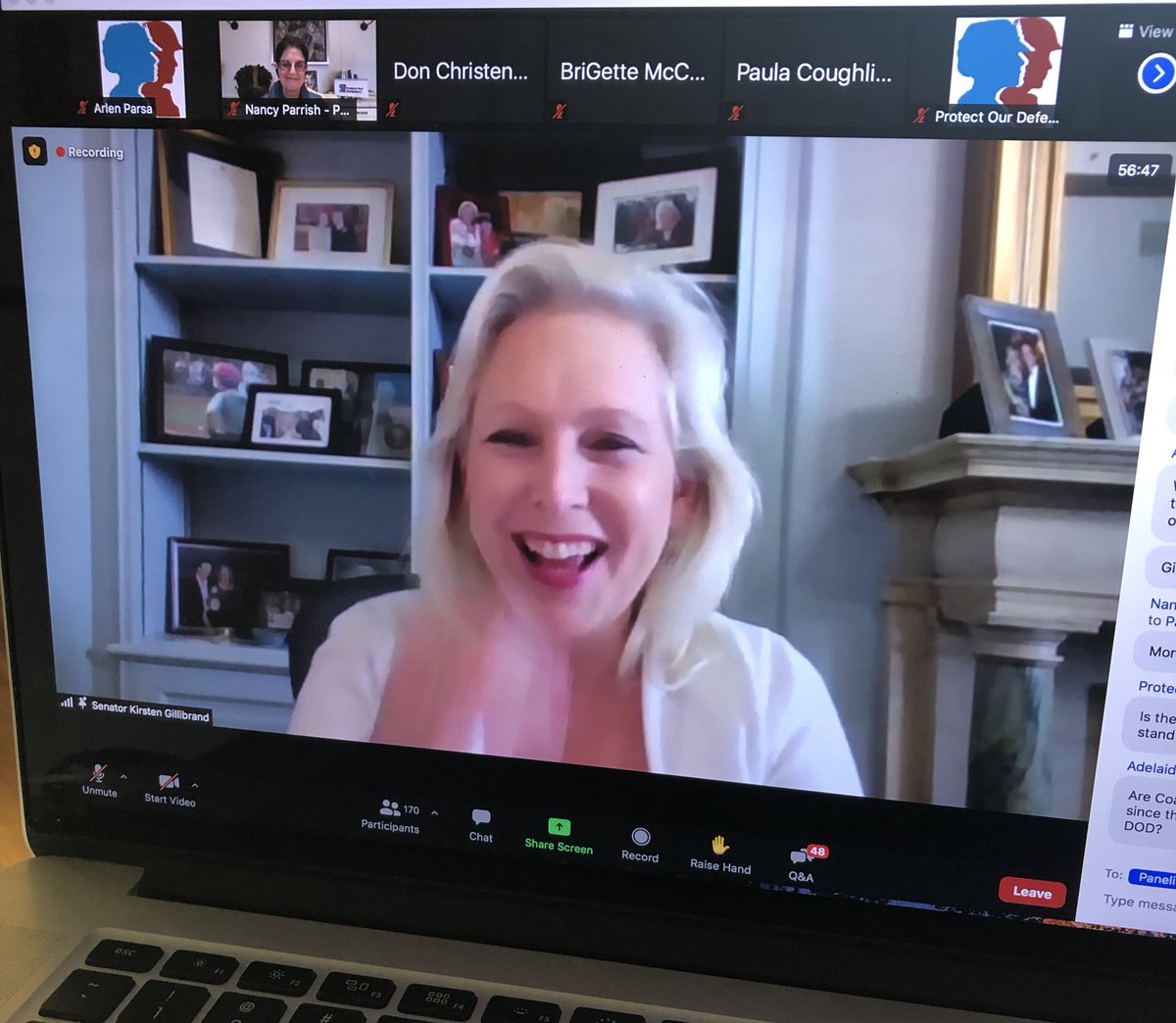 Just got off a zoom call with Sen Gillibrand, @ProtectRDfnders and tons of activists about #MJIIPA, her military justice reform bill.

It might be the most bipartisan bill in quite a while. Helping military rape survivors get a fair shot at justice is a *very* worthy cause!
