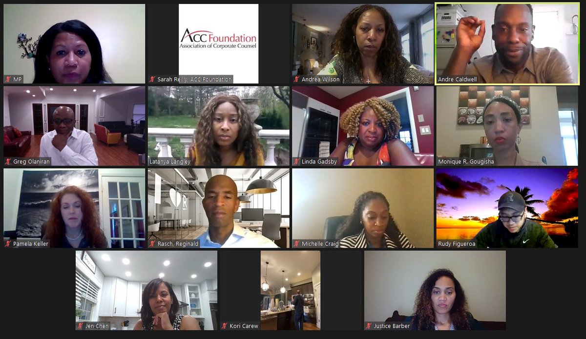 We held our 2nd Virtual Care &amp; Feeding dinner of the year last night and would like to thank LaTanya Langley for hosting and leading a fantastic discussion on lawyering in a pandemic, #inhousecounsel/outside counsel relationships, and diversity and inclusion in the profession.