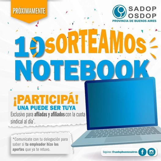 sadoppba's tweet photo. 💻 #BeneficioSADOP | Para participar sólo tenes que tener la cuota sindical al día.

📞 COMUNICATE CON TU DELEGACIÓN PARA SABER SI TU EMPLEADOR HIZO LOS APORTES QUE YA TE RETUVO.

#SomosSADOP

🤜🤛 Si todavía no te AFILIASTE #HaceloOnLine ⬇️
https://t.co/u6T83ElEuJ https://t.co/2AYw9fXRXM