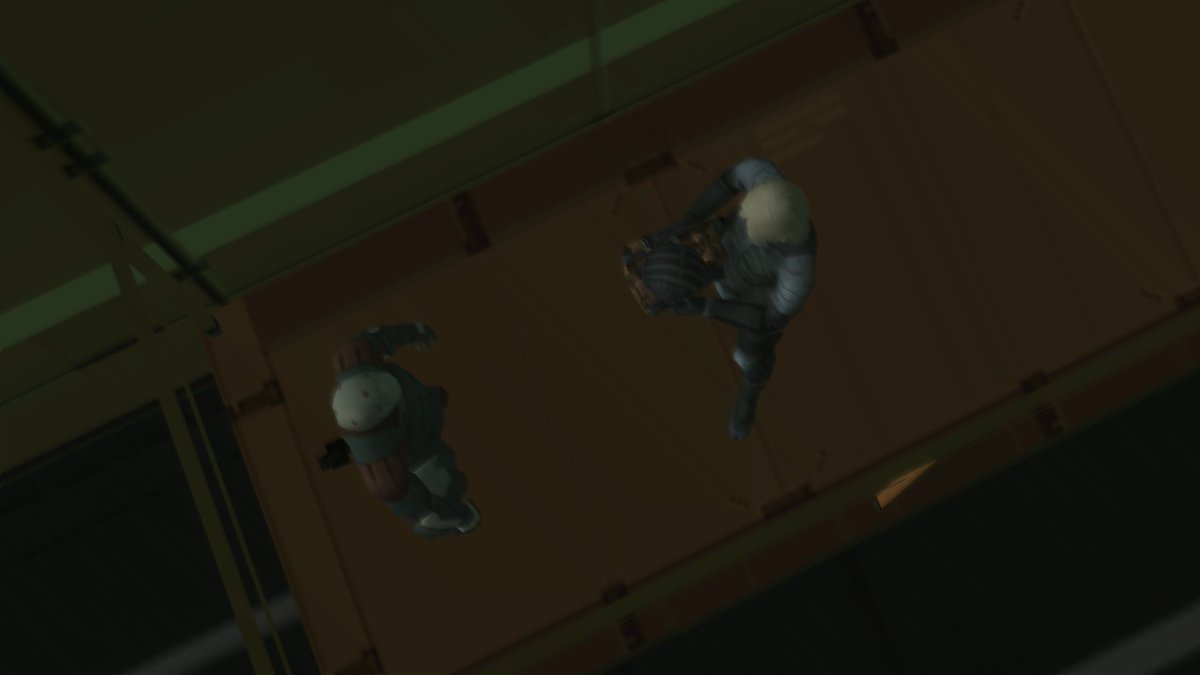 Oh, for crying out loud. They're using nanocommunication. That's why I couldn't hear them.

They turned it off, thankfully. Looks like the Ninja wants Raiden to head to the Shell 2 Core. They even gave him a card key and a disguise. How did they even get those?