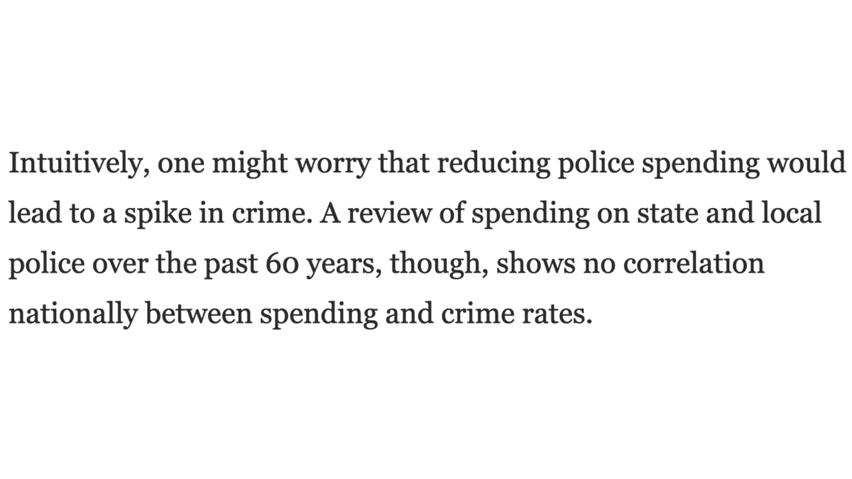 So what's the worst part of policing? Perhaps it's the magnitude of the lie. Cops don't stop crime, and only solve 2% of all major crimes that have been committedIn fact, there is NO correlation between increased policing and incarceration and safer communities