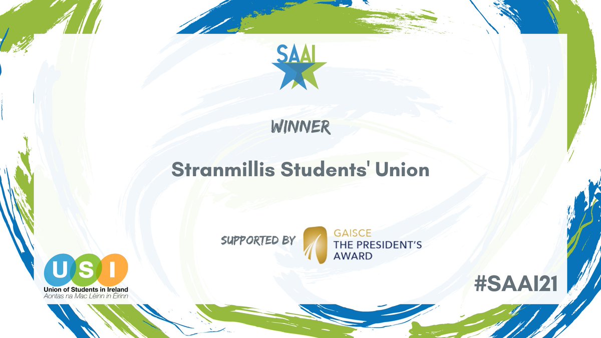 amle_ie's tweet photo. Students’ Union Team of the Year (Small) / Foireann Aontas na Mac Léinn na Bliana (Beag)

And the #SAAI21 goes to…

Comhghairdeas! https://t.co/D9H3qbI4k6
