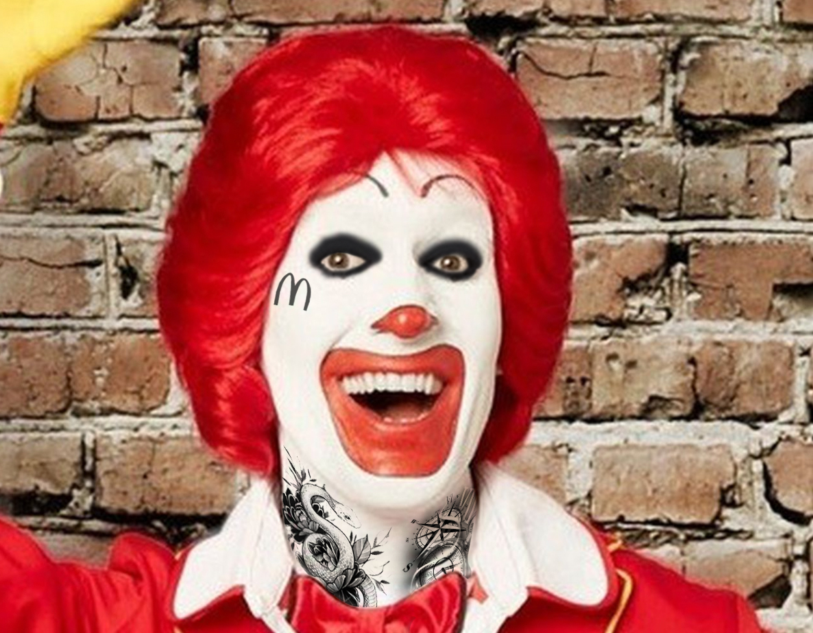 Now this one is just obvious  @McDonalds...There's no way he isn't a juggalo on his off days. He is down with the clown.  #ItWasntAPhase