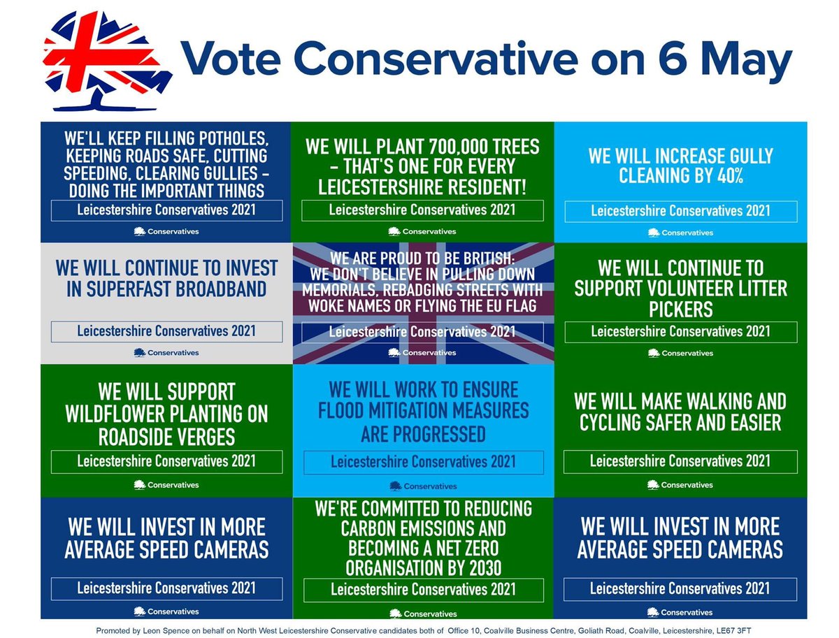 Vote Lee Breckon and Nick Chapman for Glenfield’s, Muxloe and Leicester Forests on May 6th.