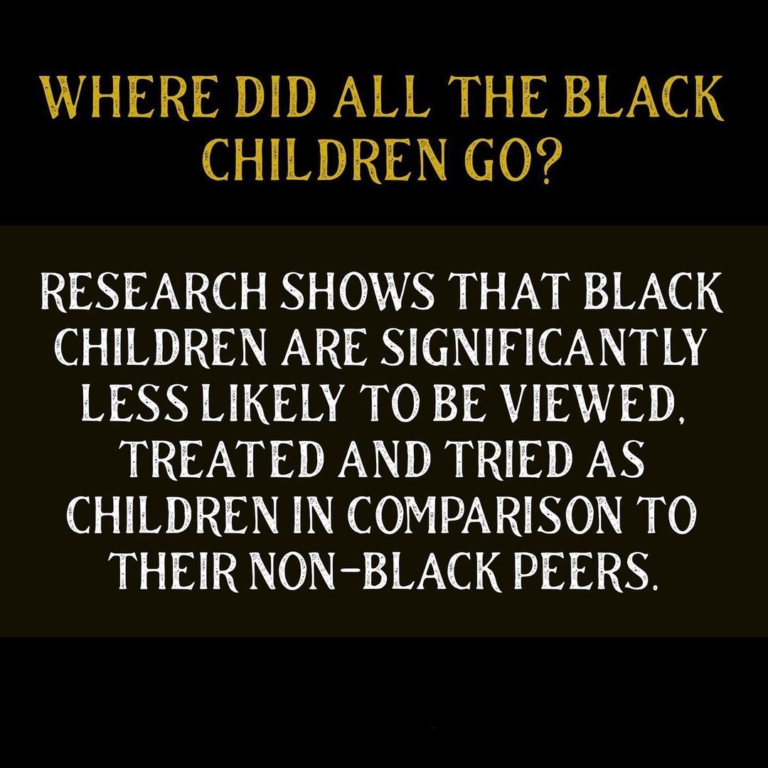 A THREAD:Black children are singnificantly less likely to be viewed, treated, and tried as children. The  #adultification of our Black youth has gone way too far, for way too long, and is an issue that must be loudly addressed!  #SAVEOURCHILDEN  #SayHisName  #SayHerName
