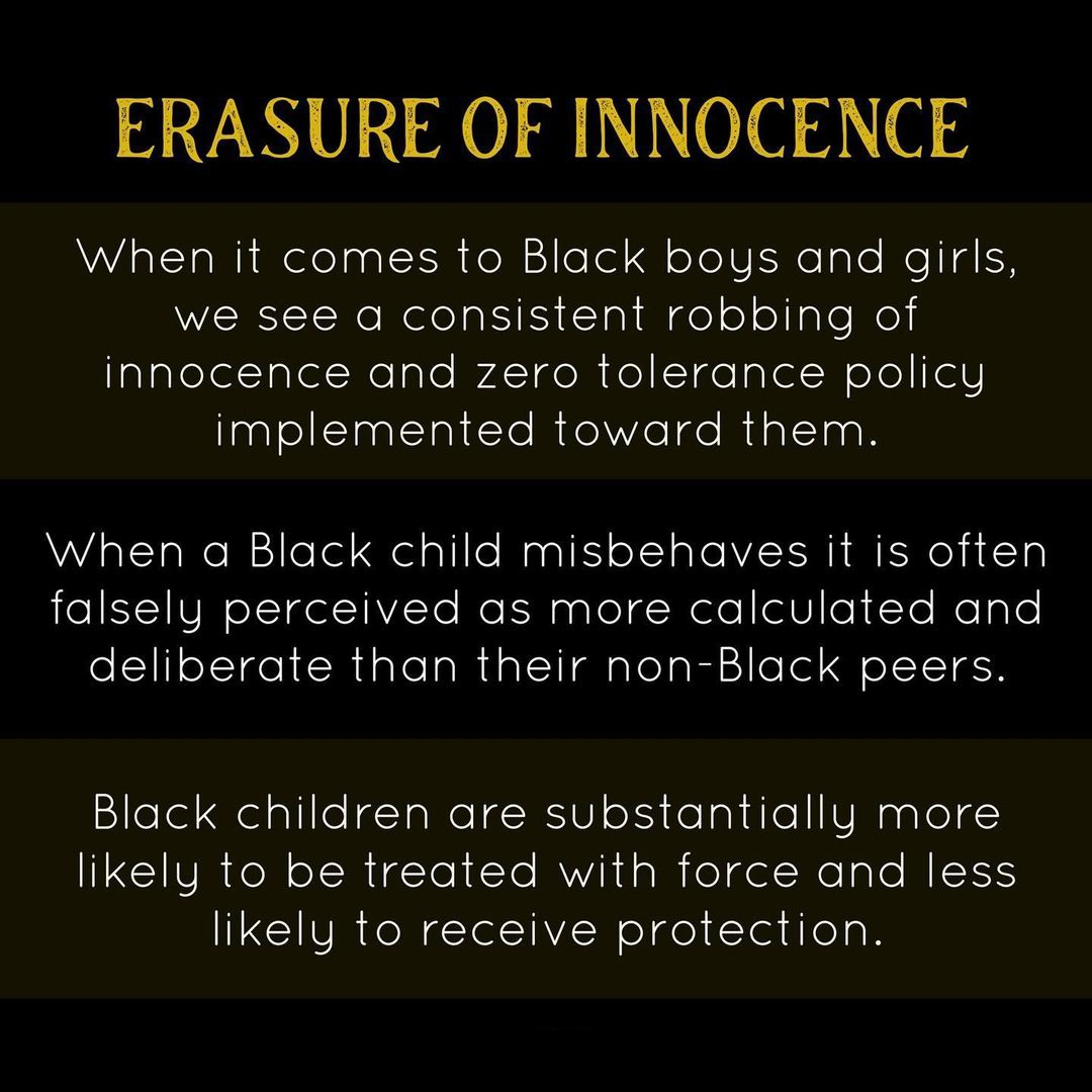 A THREAD:Black children are singnificantly less likely to be viewed, treated, and tried as children. The  #adultification of our Black youth has gone way too far, for way too long, and is an issue that must be loudly addressed!  #SAVEOURCHILDEN  #SayHisName  #SayHerName