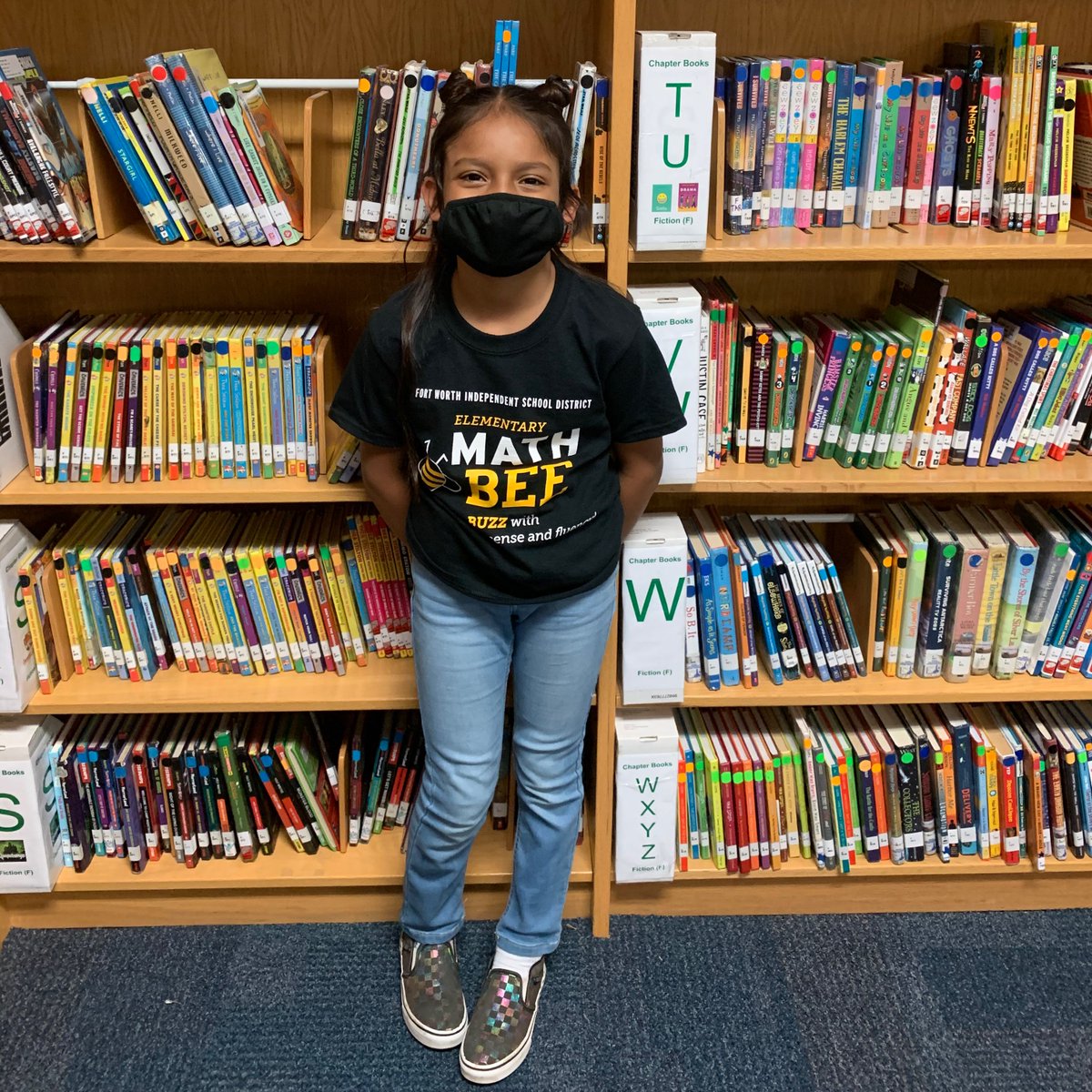 HHeightsFWISD's tweet image. Congratulations to Caitlyn Cantu for making it 8 rounds in the FWISD Math Spelling Bee. 
Caitlyn was our Hubbard Finalist. She is in 3rd Grade in Mrs. Updegraff’s class. 
@fortworthisd #MathBee #Fwisd #mathisfun