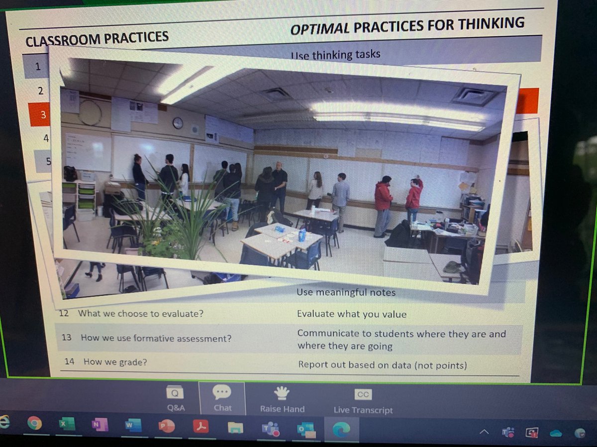 Thoughts for returning to the classroom...”when students are sitting, they feel anonymous”<a href="/pgliljedahl/">Peter Liljedahl</a> Building Thinking Classrooms <a href="/NCTM/">NCTM</a> #NCTMAnnual