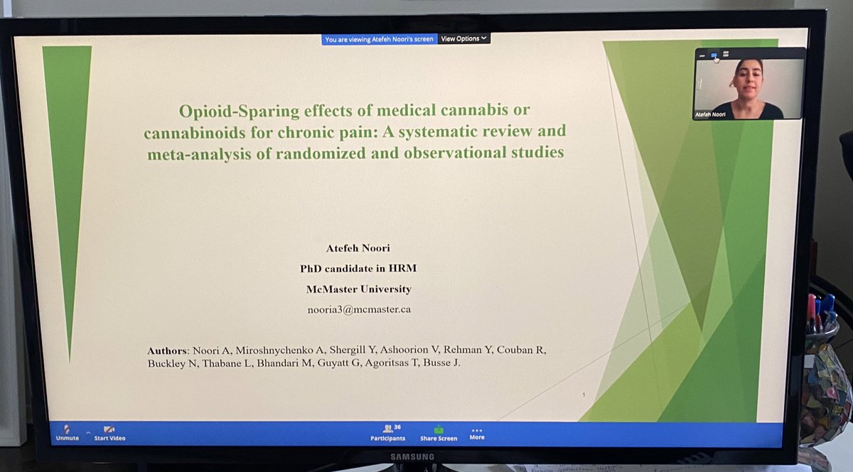 The opioid sparing effects of medical cannabis for chronic pain remains uncertain -  <a href="/NooriAtefeh/">Atefeh Noori</a> <a href="/HEI_mcmaster/">HEI</a>