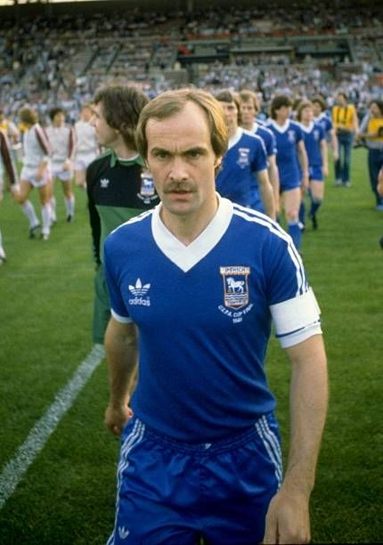 #MickMills of #ITFC leads out the team before the UEFA cup Final against AZ 67 Alkmaar , Amsterdam ( getty )
