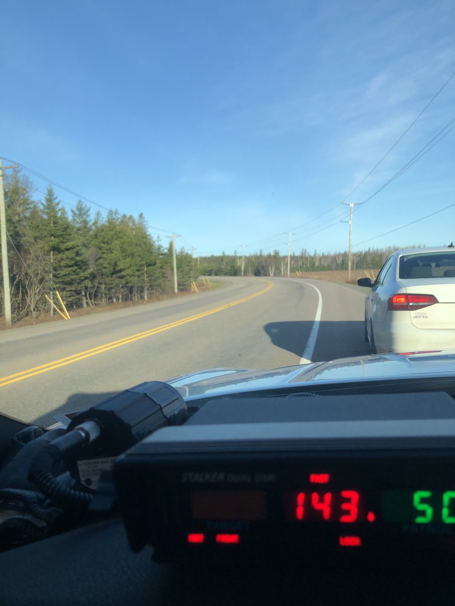 RCMPPEITraffic's tweet image. Early this morning, while the sun was still rising, I patrolled Route 2 along the East Point Coastal Drive (Scotchfort-Mt.Stewart-Morell-Souris). For those who say we don’t patrol that way, these drivers and many more  will attest, we do indeed!!! #SlowDownPEI Cst. Parsons