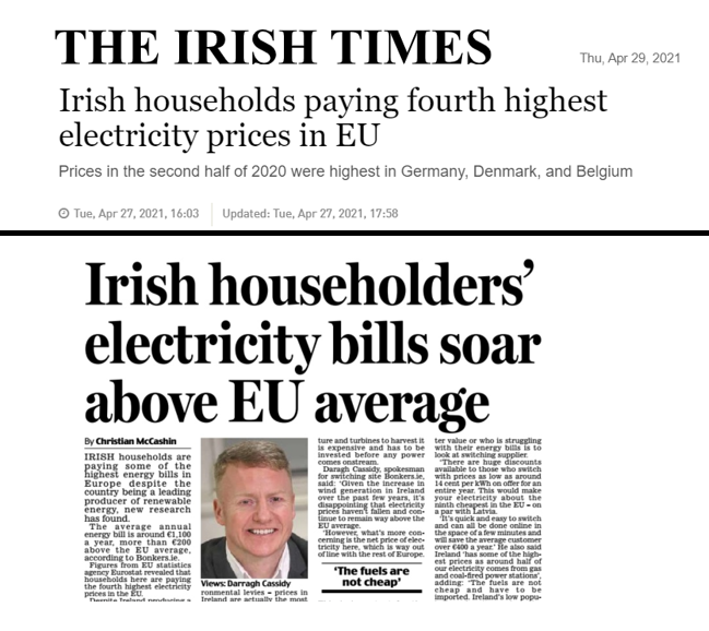 on Electricity pricingBeen meaning to try & do some quick analysis on this for a while but recent media coverage - "Ireland having 4th highest electricity in Europe" has really prompted me now(with Mrs Coleman out, the kids in bed & it raining outside - no better time!)