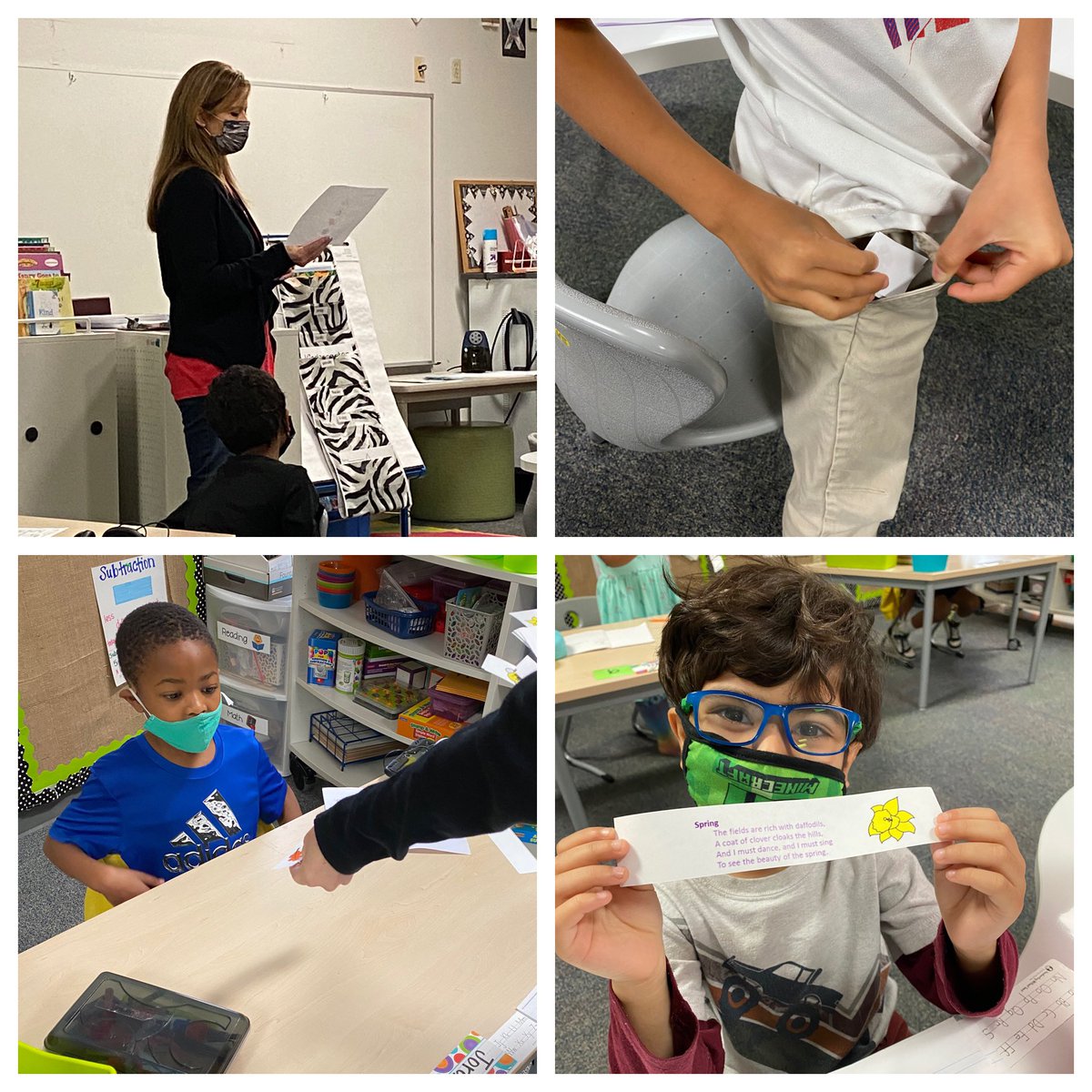 Its #PoemInYourPocketDay!! Thanks <a href="/dfeluxVRE/">D'Ann Felux</a> for coming to read to us and give us a Poem for our pocket! They read these poems all day, over and over! <a href="/VRE_STARS/">Valley Ranch Elementary Coppell ISD</a> <a href="/VRELibrary/">Anu Khosla</a>