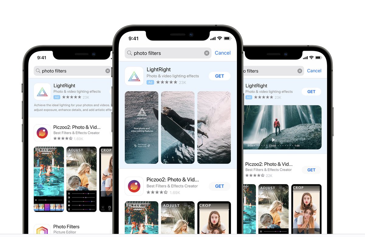  Apple Search AdsPay for ads. There are 2 modes: Basic and Advanced to manage your own campaigns. New users also get 100 USD credit for initial ads.You can also do ads on other platforms like  @Twitter  @ProductHunt  @Reddit  @Facebook https://searchads.apple.com/ 
