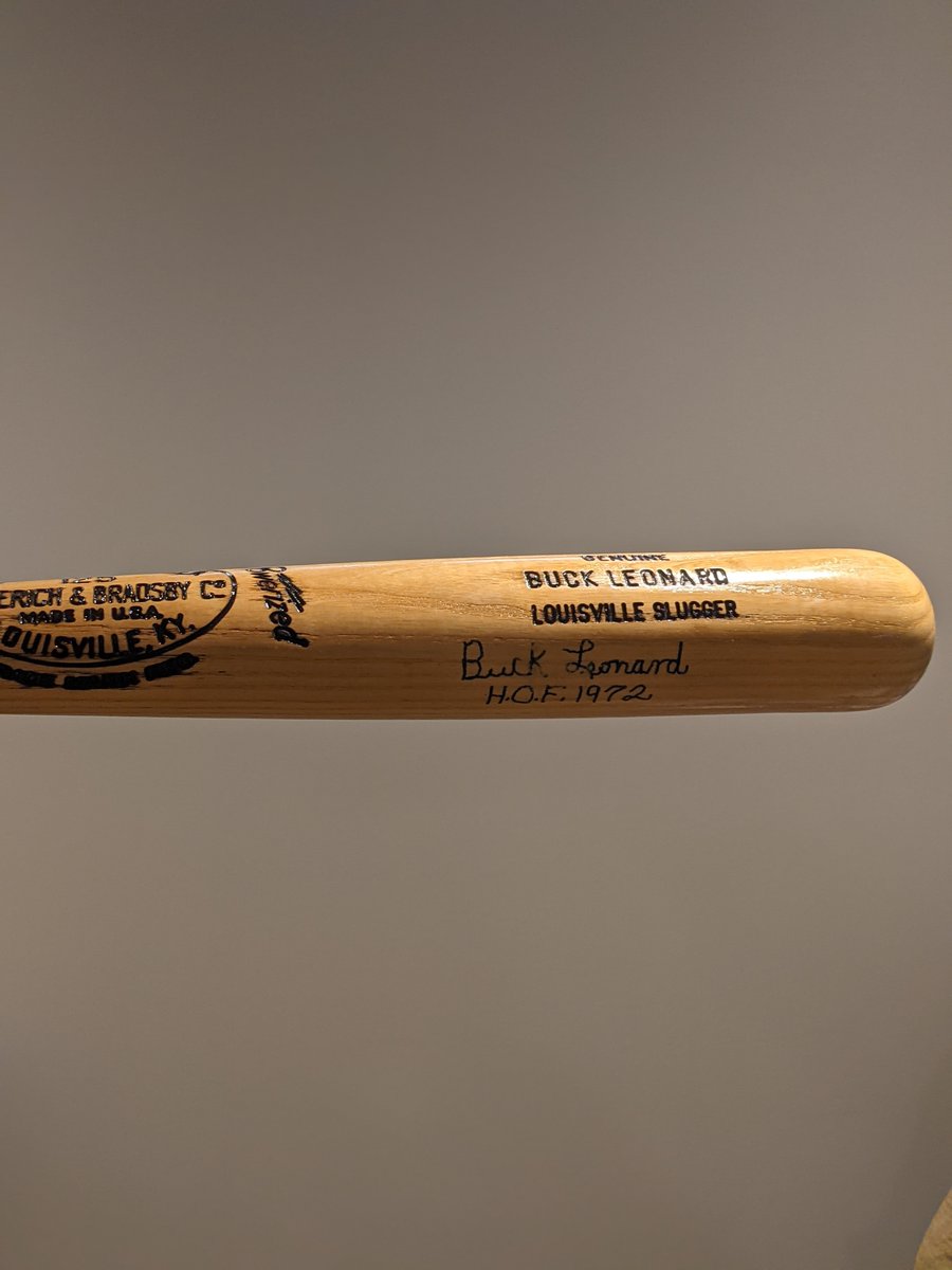 Starting a collection of legendary hitters' signed bats. I think I'm starting it off right 
#negroleagues #baseball #buckLeonard #HomesteadGrays
