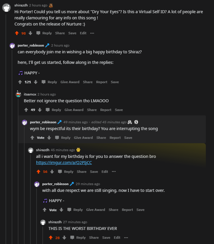 inza___'s tweet image. thanks for ruining my birthday bro @porterrobinson