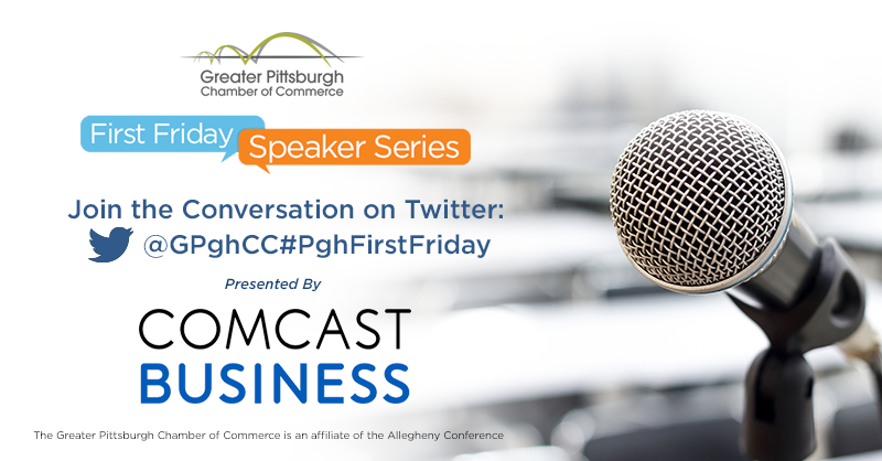 GPghCC's tweet photo. May 7 #PghFirstFriday @ 8:30 am re: the future of our economy w/ ACED Dir. Lance Chimka; Assist CoS Lindsay Powell @billpeduto; CSO Tom Link @urapgh &amp; pres @jwdtpitt @downtownpitt 

Thank you @comcastbusiness &amp; @ComcastWestrnPa for sponsoring!

Join us-https://t.co/v2Zji6kxJe https://t.co/nsYTBsXDvv