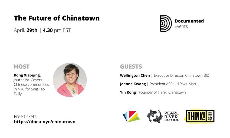 Hey, what are you doing right now? Head to our   #DocumentedTalks event about the future of Chinatown. We& #39;re just getting started. Register:  https://docu.nyc/chinatown... class= Hey, what are you doing right now? Head to our   #DocumentedTalks event about the future of Chinatown. We& #39;re just getting started. Register:  https://docu.nyc/chinatown... class=