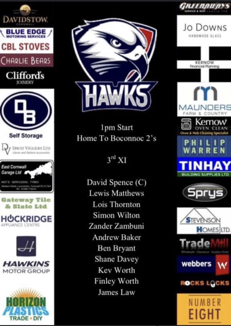 launcestoncricket (@lansoncricket) on Twitter photo Team news.. 1st host <a href="/menheniotlooe/">Menheniot-Looe CC</a> , 2s travel to <a href="/BoconnocCC/">Boconnoc CC</a> and the 3s host <a href="/BoconnocCC/">Boconnoc CC</a> 2nds Team news.. 1st host <a href="/menheniotlooe/">Menheniot-Looe CC</a> , 2s travel to <a href="/BoconnocCC/">Boconnoc CC</a> and the 3s host <a href="/BoconnocCC/">Boconnoc CC</a> 2nds