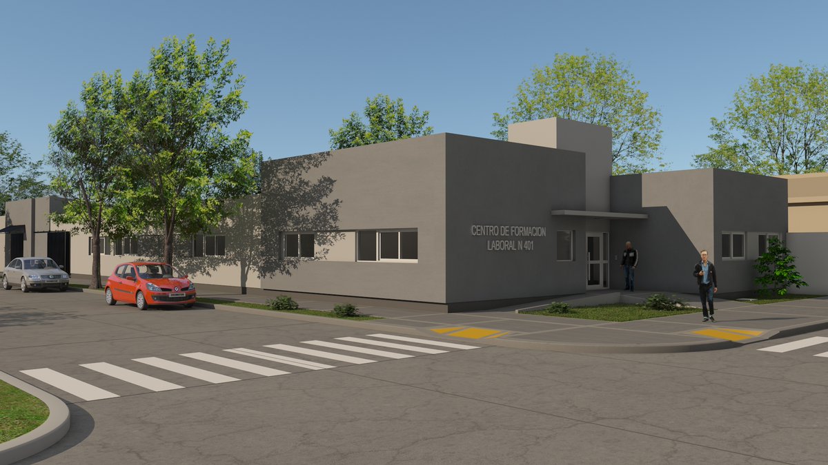 MuniRauch's tweet photo. •• Con gran satisfacción hoy presentamos el proyecto para la construcción del nuevo edificio del Centro de Formación Laboral, mediante un convenio firmado con la Dirección General de Cultura y Educación de la provincia. https://t.co/7neyMEwM39