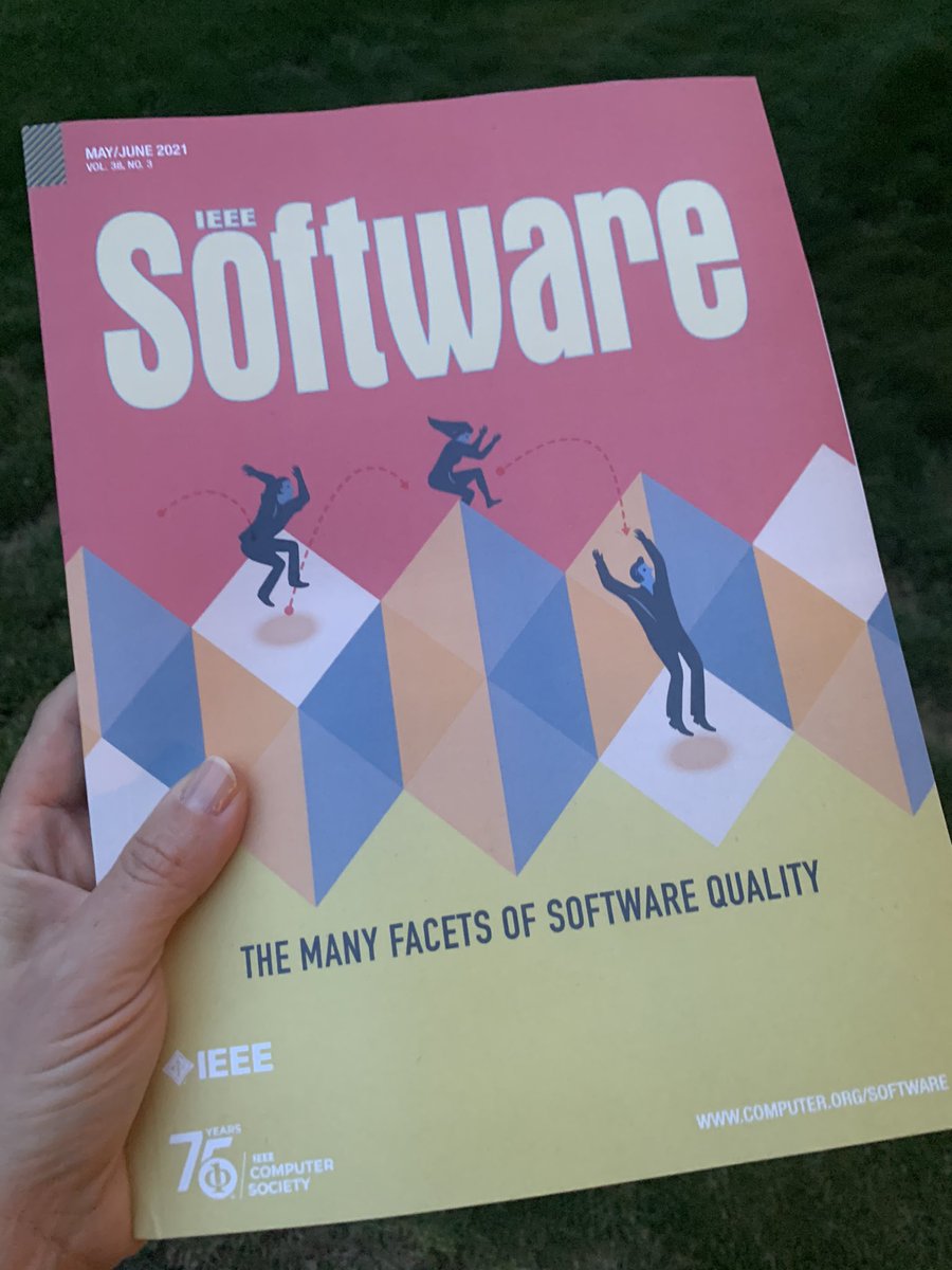 ipekozkaya's tweet image. There are countless benefits of going digital with scientific publications, but none beat the joy of holding each @ieeesoftware issue in flesh and blood in my hands! Our May/June 21 issue tackles the never outdated topic of software quality