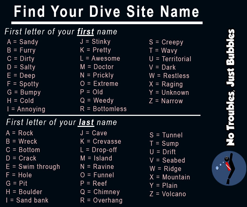 What's you dive site name?
Leave your dive site name in the comments.
#scubadiving #scuba #diving #notroublesjustbubbles #ntjb