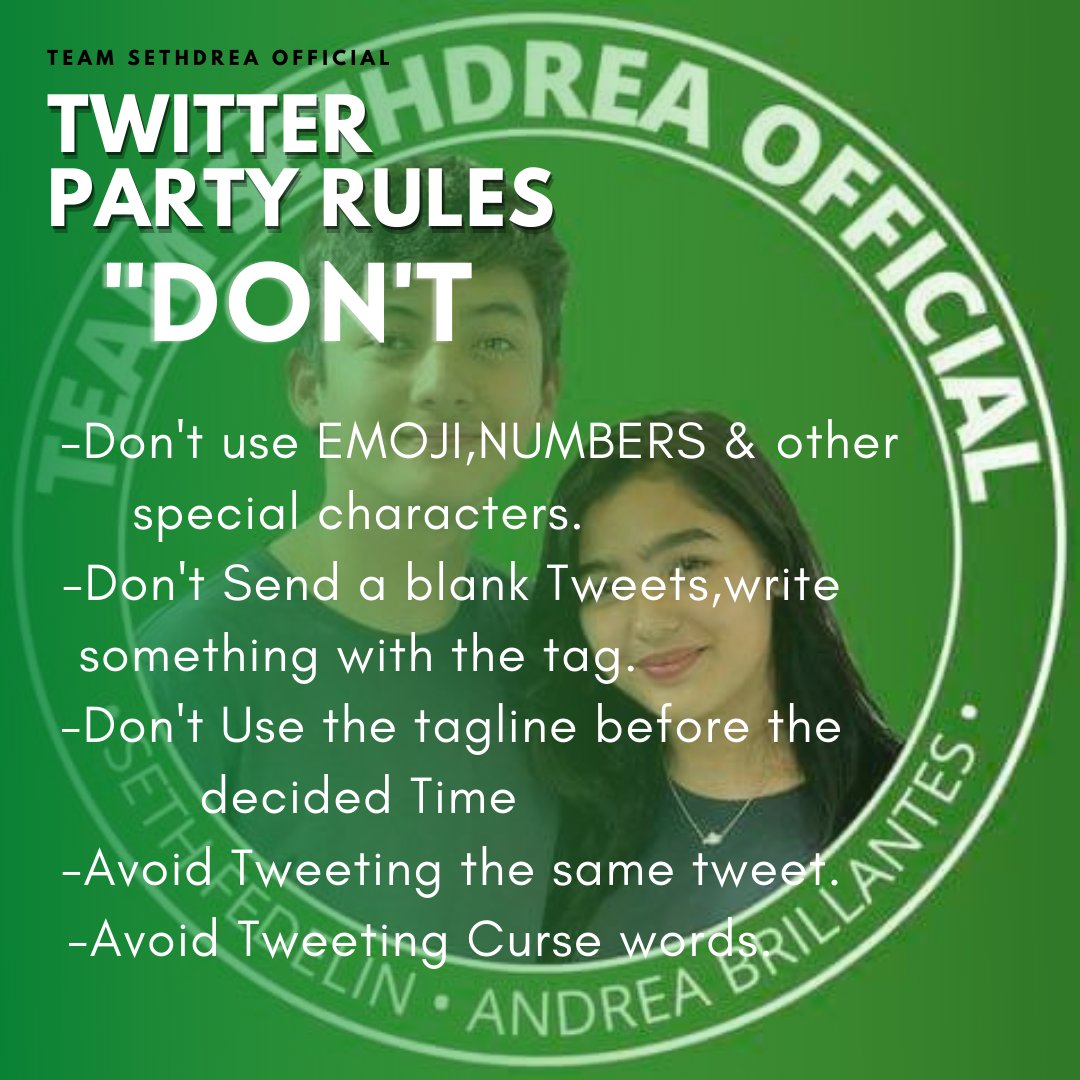 TEAM SETHDREA TRENDSETTER tweet media